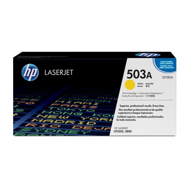 HP Cartuccia Toner originale giallo LaserJet 503A (Toner Yellow - Pages 6.000 - Warranty: 12M)HpQ7582A