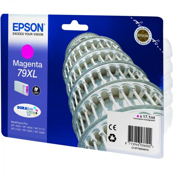 Epson Tower of Pisa Tanica Magenta (OEM Epson 79XL High Capacity Magenta Ink Cartridge C13T79034010)EpsonC13T79034010