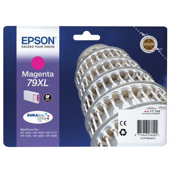 Epson Tower of Pisa Tanica Magenta (OEM Epson 79XL High Capacity Magenta Ink Cartridge C13T79034010)EpsonC13T79034010