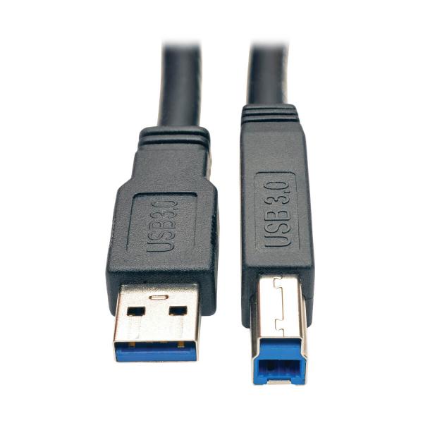 Eaton Tripp Lite Series 25ft USB 3.0 SuperSpeed Active Repeater Cable A Male/B Male 25' - Cavo USB - USB Type B [M] a USB Tipo A [M] - USB 3.0 - 7.62 m - attivo - neroEaton0037332181831U328-025