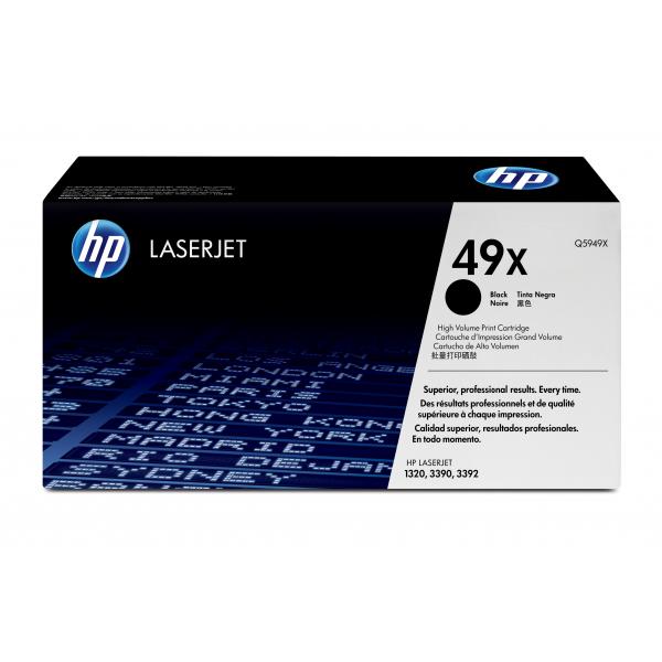 HP Cartuccia Toner originale nero ad alta capacità LaserJet 49X (Q5949X HP TONER CARTRIDGE 49X - BLACK HP 49X)HpQ5949X