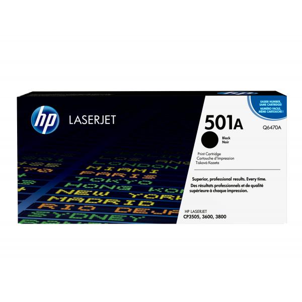 HP Cartuccia Toner originale nero LaserJet 501A (Toner Black - Pages 6.000 - Warranty: 12M)HpQ6470A