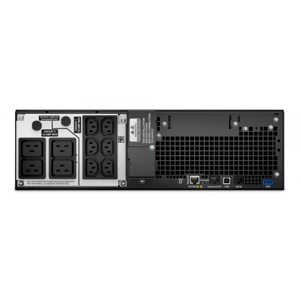 APC Smart-UPS On-Line gruppo di continuità [UPS] Doppia conversione [online] 5 kVA 4500 W 10 presa[e] AC (S-UPS ONLINE 5KVA RCKMNT 3U 230V)ApcSRT5KRMXLI