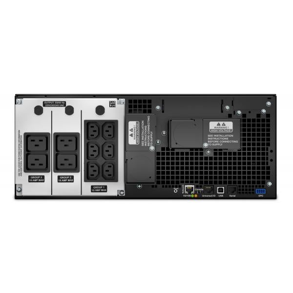 APC Smart-UPS On-Line gruppo di continuità [UPS] Doppia conversione [online] 6 kVA 6000 W 10 presa[e] AC (APC SMART UPS SRT 6000VA 230V)Apc0731304308515SRT6KRMXLI
