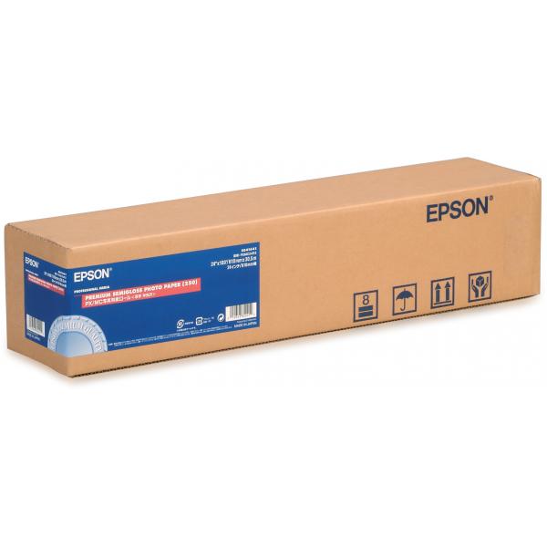 Epson Carta fotografica semilucida Premium [250], in rotoli da 60, 96cm [24''] x 30, 5m. (PREM SEMIGL PHO PAPER-24IN 30 5M 260)EpsonC13S041641