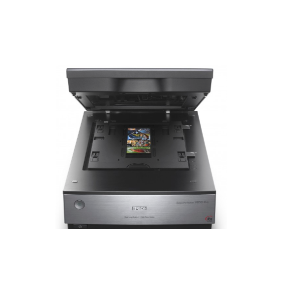 Epson Perfection V850 Scanner piano 6400 x 9600 DPI A4 Nero, Metallico (Perfection V850 Pro scanner A4 with Epson ReadyScan LED technology, 2 sets of film holders, transparent embedded player [up to 8x10 ], 6400x9600 dpi [4800x9600 on reflective], Du...