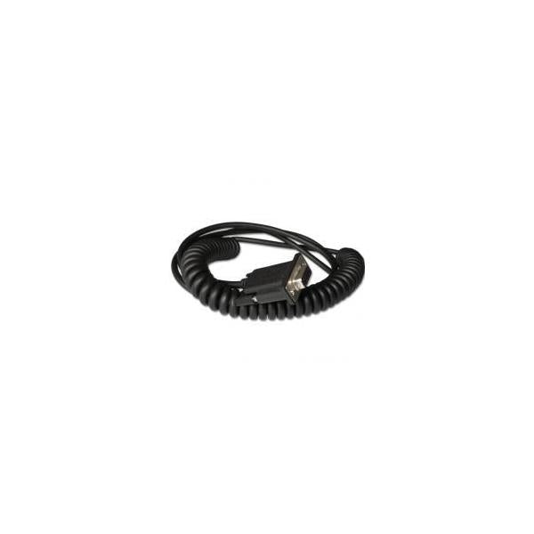 Honeywell CBL-020-300-C00 cavo seriale Nero 3 m RS232 DB9 (RS232 5V SIGNAL BLK DB9 FEMALE - 3M COILED 5V EXTERNAL POWER)HoneywellCBL-020-300-C00