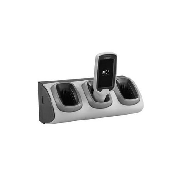 Motorola CRD-MC18-3SLOTH-01 Caricabatterie per dispositivi mobili PDA Grigio AC, dC Interno (MC18 3-SLOT HD NON-LOCK CRADLE - REQ PWR SPLY AND PWR CORD)ZebraCRD-MC18-3SLOTH-01