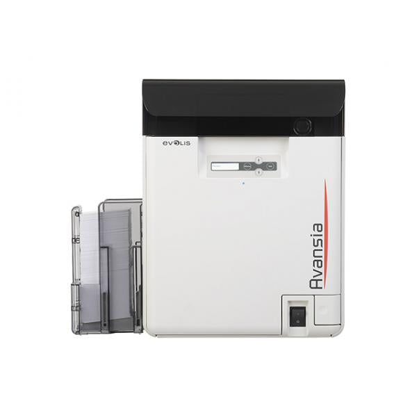 Evolis Avansia stampante per schede plastificate Sublimazione del colore/trasferimento termico della resina A colori (Avansia, dual sided, 600dpi - USB, Ethernet, display 24dots/ - 144 cards/hour, USB, Ethernet, LCD Display, incl.: cable [USB], power...