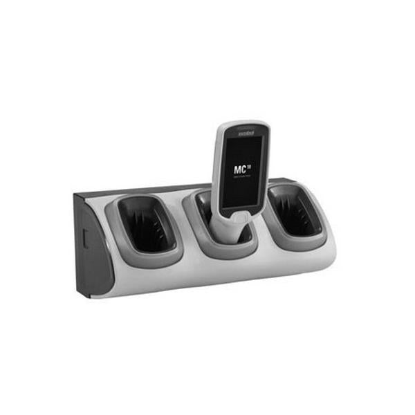 Motorola CRD-MC18-3SLCKH-01 Caricabatterie per dispositivi mobili PDA Nero, Grigio AC Interno (MC18 3-SLOT HD LOCKING CRADLE - REQ PWR SPLY AND PWR CORD)ZebraCRD-MC18-3SLCKH-01