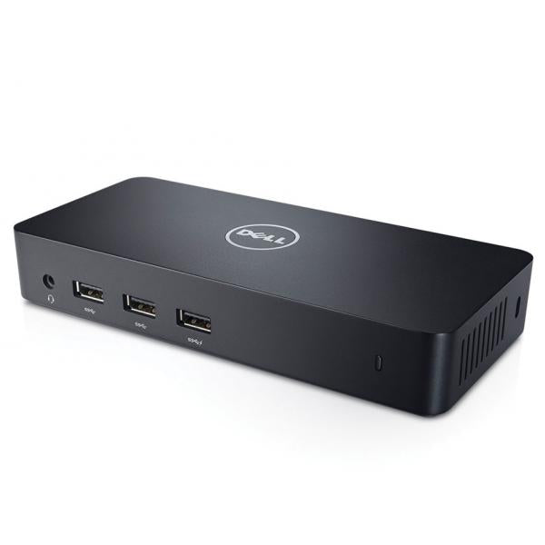 DELL 452-BBOT replicatore di porte e docking station per laptop Cablato USB 3.2 Gen 1 [3.1 Gen 1] Type-B Nero (USB 3.0 Ultra HD Triple - Video Docking Station D3100 - EUR - Warranty: 12M)Dell452-BBOT