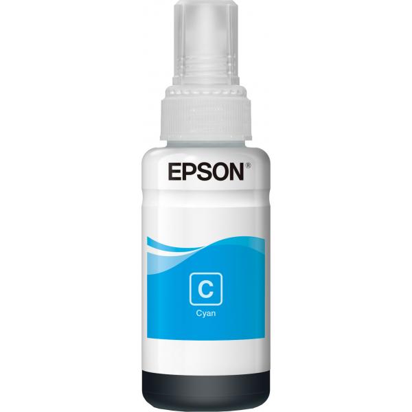 Epson Flacone inchiostro Ciano (Epson T6642 - cyan - original - bl?kre)EpsonC13T664240