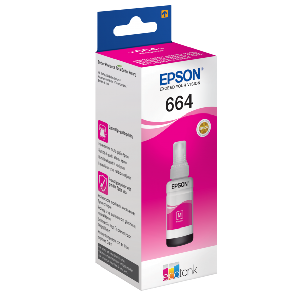 Epson Flacone inchiostro Magenta (Epson T6643 - magenta - original - bl? LEADTIME3DAYS:leadtime of 3 days)EpsonC13T664340