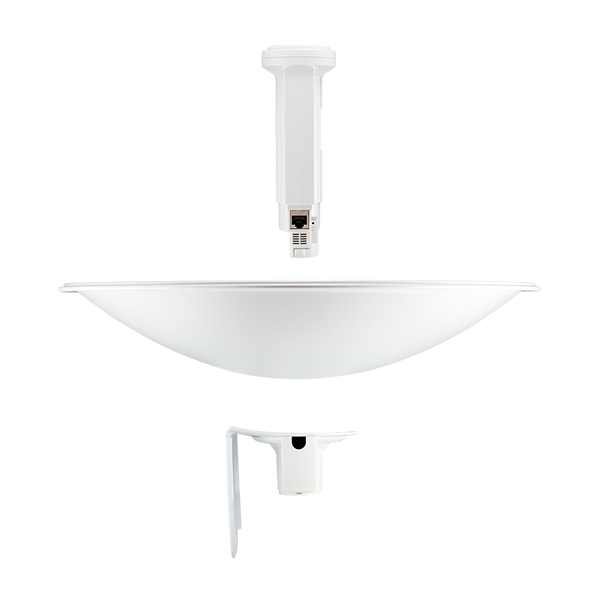 Ubiquiti PBE-M5-400 ponte e ripetitore Bridge di rete 1000 Mbit/s Bianco (Ubiquiti PBE-M5-400 PowerBeam M5 25dBi High Performance airMAX Wireless CPE Bridge)UbiquitiPBE-M5-400