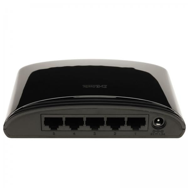 D-Link DES-1005D Non gestito Fast Ethernet [10/100] Nero (5-port 10/100 Desktop Switch - DES-1005D, Unmanaged, Fast - Ethernet [10/100], Full duplex - Warranty: 24M)D-linkDES-1005D/E