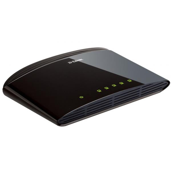 D-Link DES-1005D Non gestito Fast Ethernet [10/100] Nero (5-port 10/100 Desktop Switch - DES-1005D, Unmanaged, Fast - Ethernet [10/100], Full duplex - Warranty: 24M)D-linkDES-1005D/E