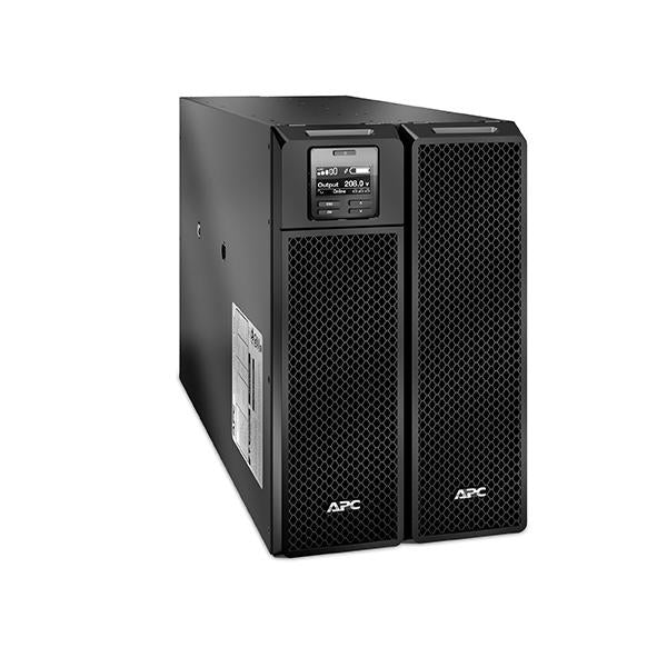 APC SRT10KXLT gruppo di continuità [UPS] Doppia conversione [online] 10 kVA 10000 W 6 presa[e] AC (APC Smart-UPS On-Line 10000VA - UPS - AC 208 V - 10 kW - 10000 VA - Ethernet 10/100, RS-232, USB - output connectors: 7 - black - for P/N: SRT5KRMTF, S...
