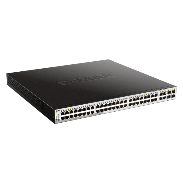 D-Link DGS-1210-52MP switch di rete Gestito L2 Gigabit Ethernet [10/100/1000] 1U Nero (52-Port PoE Gigabit Smart Switch 370W PoE)D-linkDGS-1210-52MP