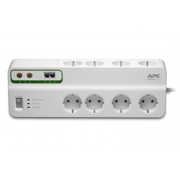 APC PMF83VT-GR protezione da sovraccarico Bianco 8 presa[e] AC 230 V 3 m (APC SurgeArrest Performance - str?mst?)ApcPMF83VT-GR