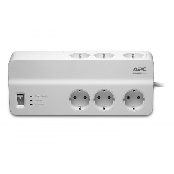 APC PM6-GR protezione da sovraccarico Bianco 6 presa[e] AC 230 V 2 m (Surgearrest 6 Outlets 230V - **New Retail** - Germany In - Warranty: 12M)ApcPM6-GR