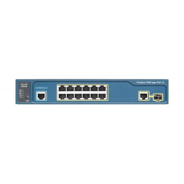 Cisco Catalyst 3560-CX Gestito L2/L3 Gigabit Ethernet [10/100/1000] Supporto Power over Ethernet [PoE] 1U Bianco (Cisco Catalyst 3560 CX 12 Port PoE IP Base)Cisco0882658753275WS-C3560CX-12PC-S