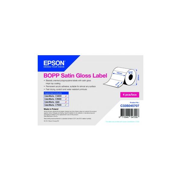 Epson BOPP Satin 102mm x 51mm, 2770 Bianco Satinata (Epson Premium - pressestempel sk?reeti)EpsonC33S045707