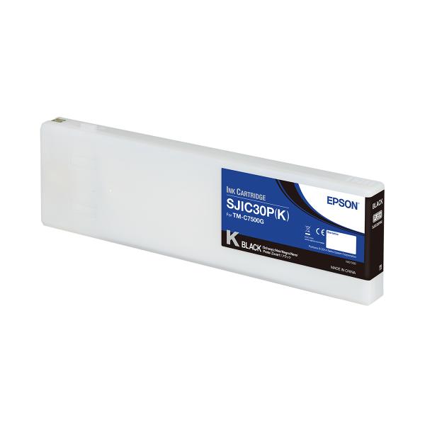 Epson SJIC30P[K]: Ink cartridge for ColorWorks C7500G [Black] (SJIC30P[K] INK CARTRIDGE BLACK - COLORWORKS C7500G)EpsonC33S020639