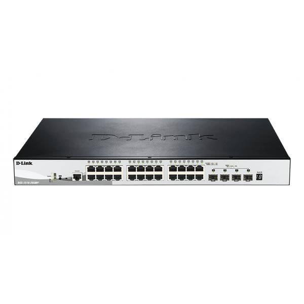 D-Link DGS-1510-28XMP switch di rete Gestito L2/L3 Gigabit Ethernet [10/100/1000] Supporto Power over Ethernet [PoE] Nero, Grigio (D-Link SmartPro DGS-1510-28XMP - switc)D-linkDGS-1510-28XMP