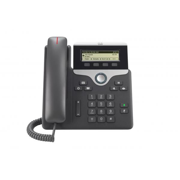 Cisco 7811 telefono IP Nero, Argento 1 linee LED (Cisco IP Phone 7811 - VoIP phone - SIP, SRTP) - Versione UKCiscoCP-7811-K9=