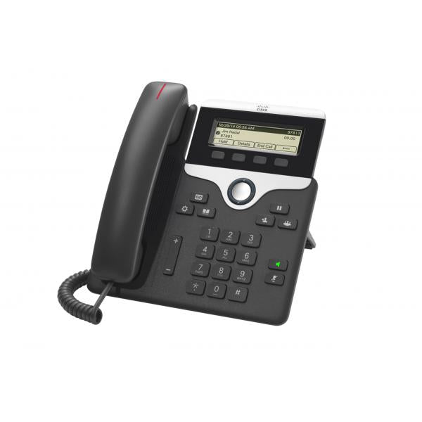Cisco 7811 telefono IP Nero, Argento 1 linee LED (Cisco IP Phone 7811 - VoIP phone - SIP, SRTP) - Versione UKCiscoCP-7811-K9=