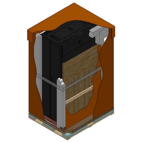 APC NetShelter SX 42U Rack indipendenti Nero (APC NetShelter SX - Shock Packaging - rack cabinet - nero - 42U - 19)Apc0731304309888AR3150SP