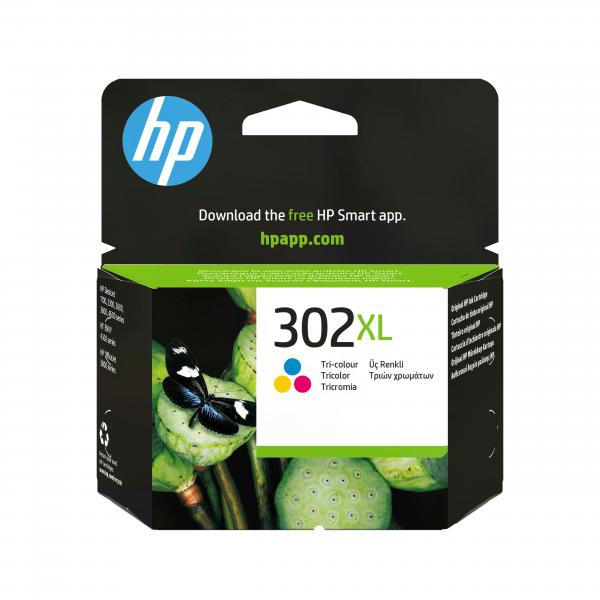HP Cartuccia originale inchiostro tricromia ad alta capacità 302XL (Tinte HP 302XL / F6U67AE TriColour)HpF6U67AE