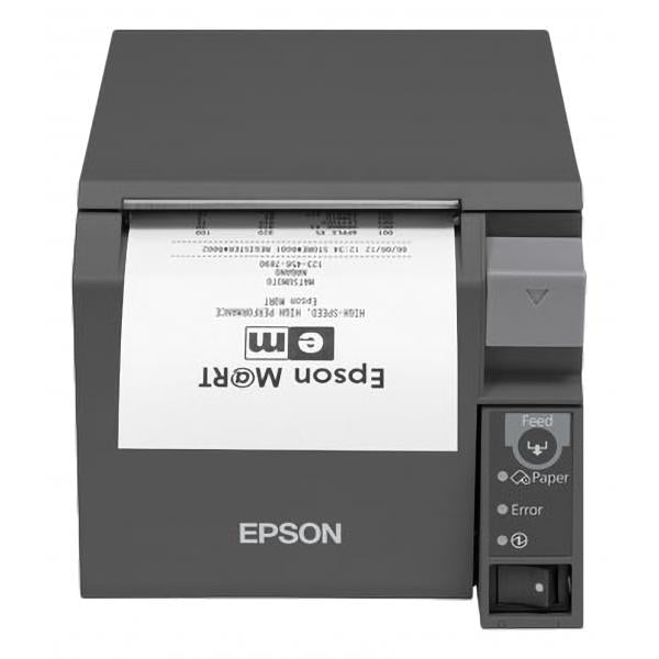 Epson TM-T70II [025A0] Cablato Termico Stampante POS (BONDRUCKER TM-T70II [025A0] EU,Thermodruck, USB, seriell, schwarz, inklusive Netzteil, im Lieferumfang: CD-Handbuch, Hauptger?t, PS-180 und AC Kabel, Einschaltknopfdeckel, Rollenpapier, Aufstellan...