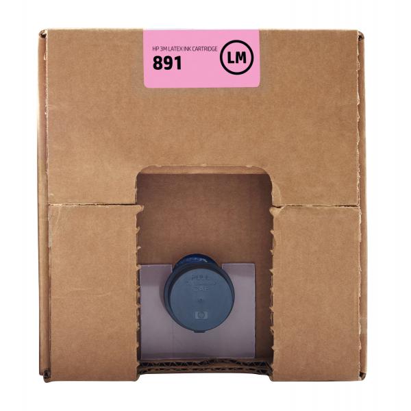 HP Cartuccia inchiostro Latex magenta chiaro 3M 891 da 10 litri (HP 891 - lys magenta - original - bl?k)HpG0Y77A