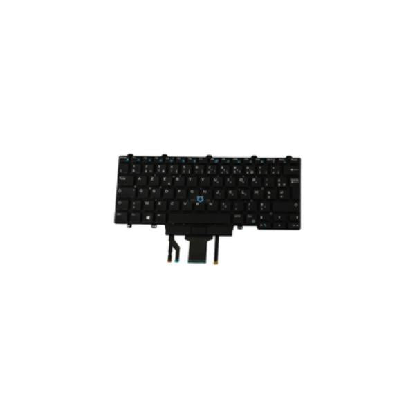 DELL W93F7 ricambio per laptop Tastiera (Keyboard, French, 83 Keys, - Backlit, M14ISFBP Backlit - Dual Pointing - Warranty: 3M)DellW93F7