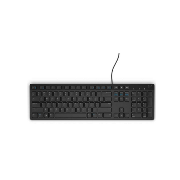 DELL Tastiera cablata - KB216 - danese [QWERTY] - nera (Keyboard [DANISH] - KB216, Standard, Wired, - QWERTY, Black - Warranty: 12M)Dell580-ADGX