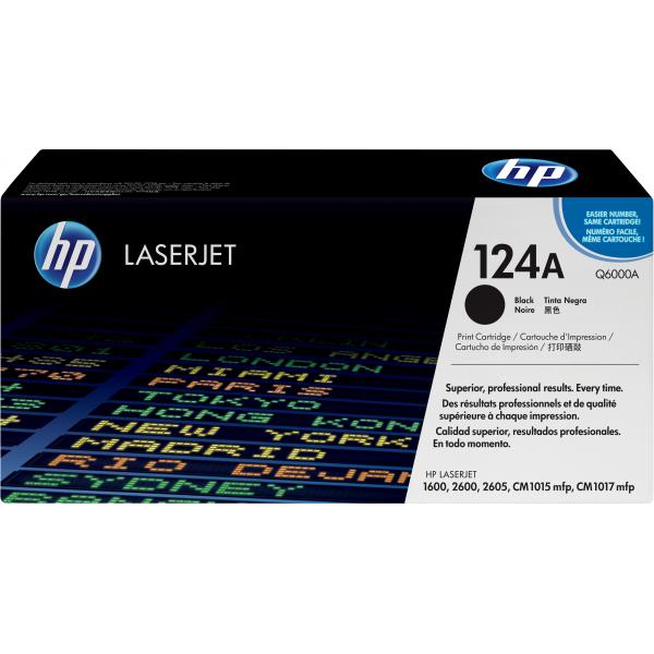 HP Cartuccia Toner originale nero LaserJet 124A (Toner Black - Pages 2.500 - Warranty: 12M)HpQ6000A