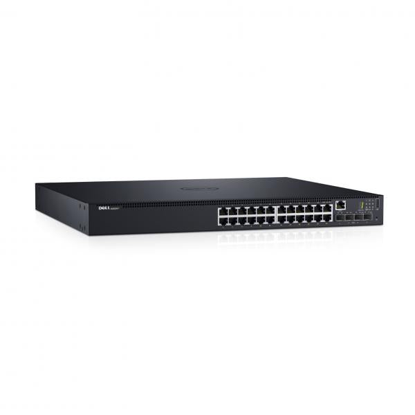 DELL N1524P Gestito L3 Gigabit Ethernet [10/100/1000] Supporto Power over Ethernet [PoE] 1U Nero (DELL N1524P SWITCH 10/100/100,4x10 GIGABIT SFP+)Dell210-AEVY