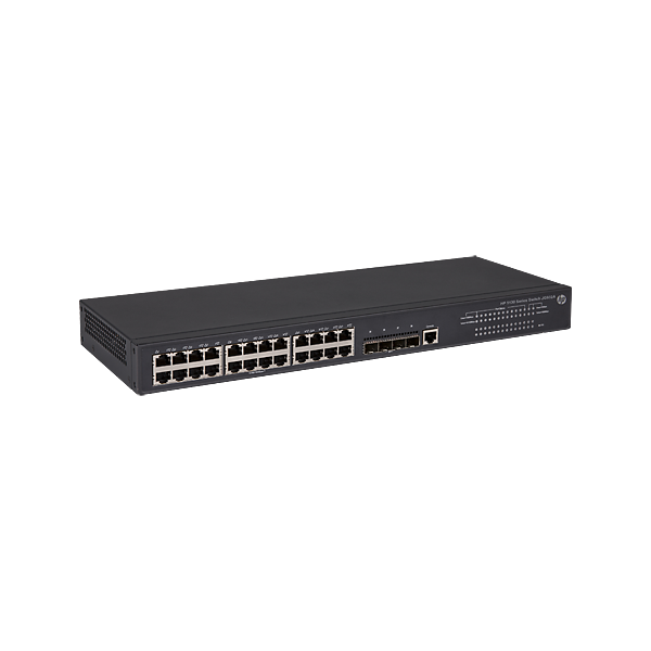 HPE FlexNetwork 5130 24G 4SFP+ EI Gestito L3 Gigabit Ethernet [10/100/1000] 1U Nero (HP Switch 5130-24G-4SFP+ 24xGBit/4xSFP+ JG932A)HpJG932A