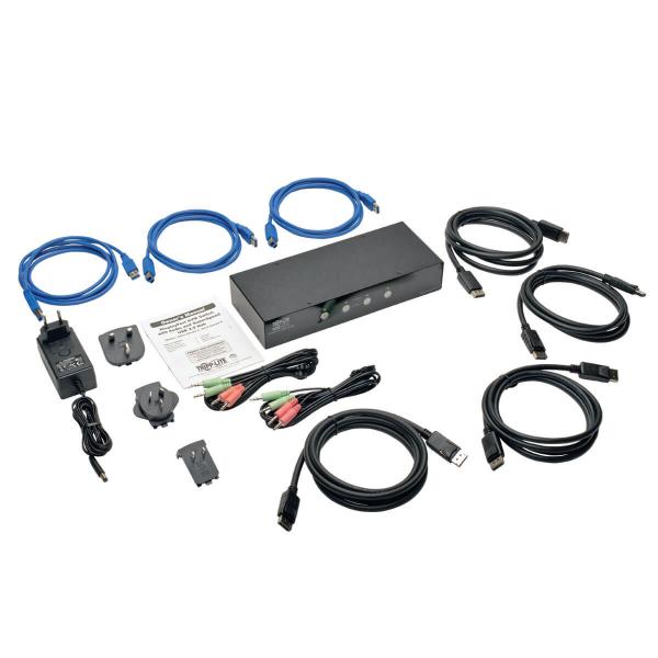 Tripp Lite B004-DPUA4-K switch per keyboard-video-mouse [kvm] Nero (Eaton Tripp Lite series 4-Port Display)Eaton0037332188632B004-DPUA4-K