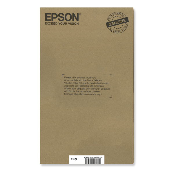 Epson Multipack 6 colori T24XL Claria Photo HD in confezione Easy Mail Packaging (EPSON 24XL 6-COLOUR INK EASYMAIL, ELEPHANT)EpsonC13T24384510