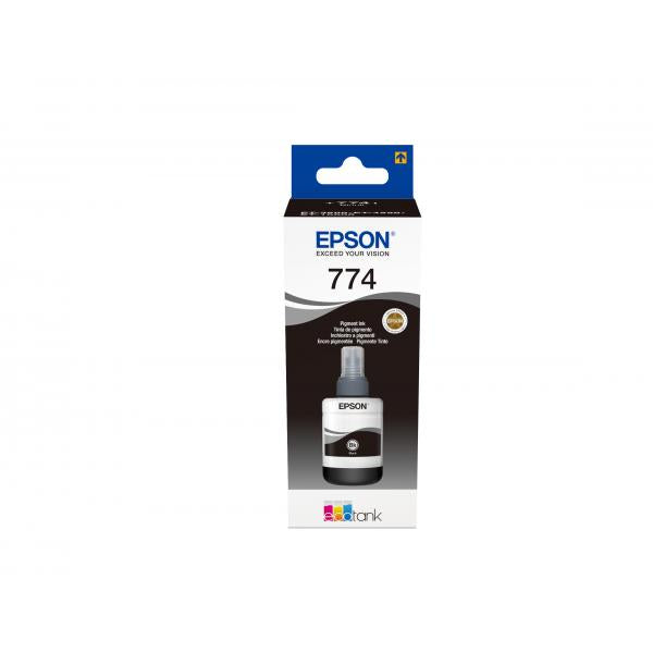 Epson Flacone di inchiostro a pigmenti Nero 774 EcoTank (T7741 PIGMENT BLACK INK BOTTLE 1X 14)EpsonC13T774140