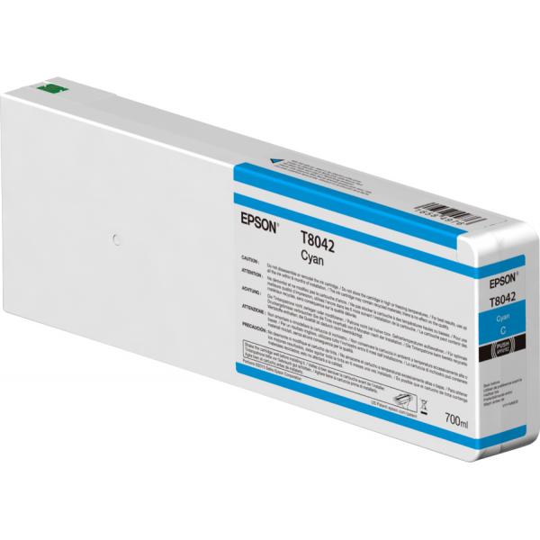 Epson Singlepack Cyan T804200 UltraChrome HDX/HD 700ml (Epson T804200 - cyan - original - bl?k)Epson0010343917484C13T804200