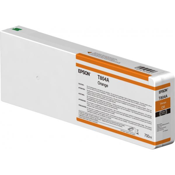 Epson Singlepack Orange T804A00 UltraChrome HDX 700ml (EPSON T804A ORANGE INK - 700ml)Epson0010343917569C13T804A00