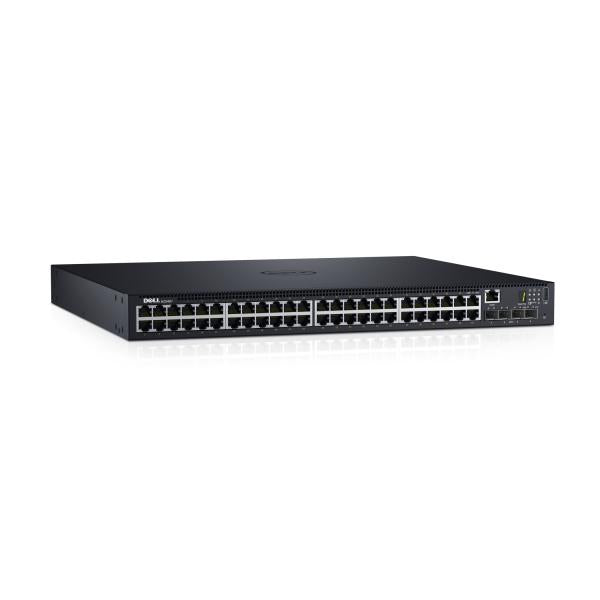 DELL N1548P Gestito L3 Gigabit Ethernet [10/100/1000] Supporto Power over Ethernet [PoE] 1U Nero (DELL NETWORKING SWITCH N1548P,L2+ 48 x 10/100/1000 + 4 x 10GB SFP+)Dell210-AEWB
