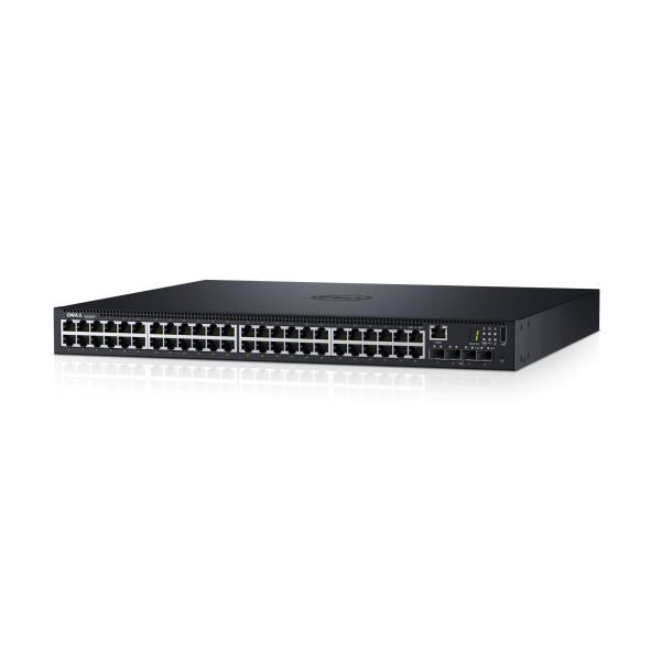 DELL N1548P Gestito L3 Gigabit Ethernet [10/100/1000] Supporto Power over Ethernet [PoE] 1U Nero (DELL NETWORKING SWITCH N1548P,L2+ 48 x 10/100/1000 + 4 x 10GB SFP+)Dell210-AEWB