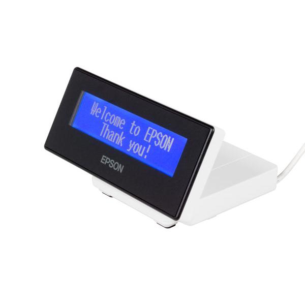 Epson DM-D30 [101]: Customer Display for TM-m30 White (DM-D30 DISPLAY FOR TM-M30 - RETAIL USB2.0 MAX40 20COL/2LIN - Warranty: 12M)EpsonA61CF26101