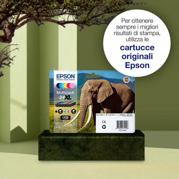 Epson Elephant Multipack 6 colori Claria Photo HD Elefante 24XL (MULTI 6-COL 24XL CLARIA PHOTO HD INK)EpsonC13T24384011