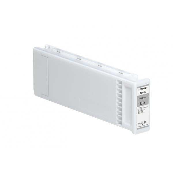 Epson Singlepack Light Gray T800000 UltraChrome PRO 700ml (T8000 LIGHT GREY INK CARTRIDGE-700ML)EpsonC13T800000