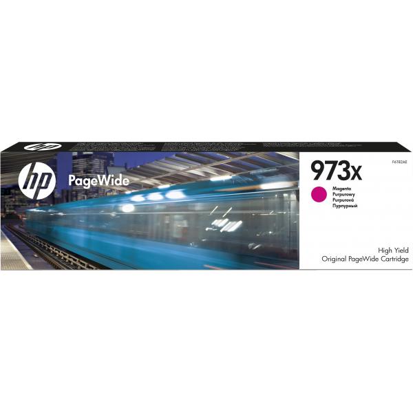 HP Cartuccia magenta ad alta capacità originale 973X PageWide (HP F6T82AE [973X] Ink Cartridge Magenta 7K Pages)HpF6T82AE